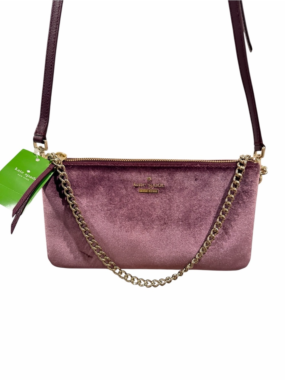 kate spade Velvet Crossbody Bag in Purple